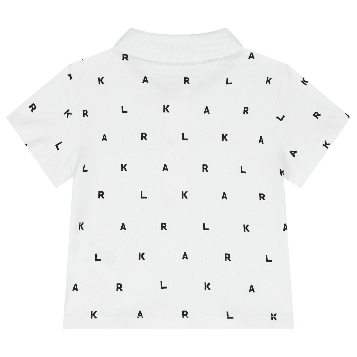 طقم شورت أولاد بالشعار باللون الأبيض والبيج, 1, hi-res image number null