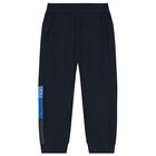 Boys Navy Blue Logo Tracksuit, 1, hi-res