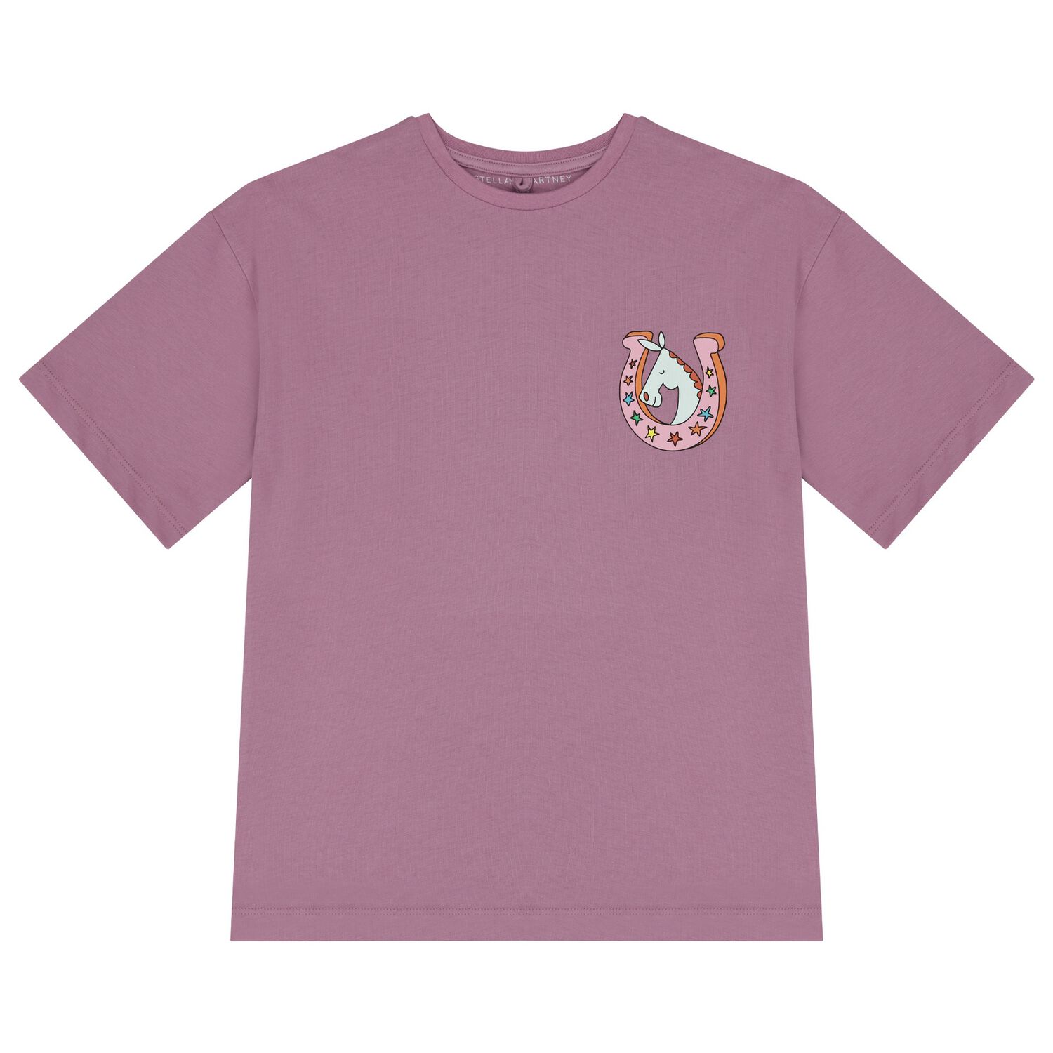 Girls Purple Horseshoe T-Shirt, 1, hi-res