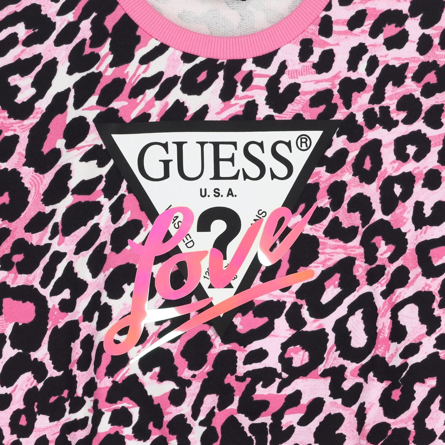 سويت شيرت وردي بشعار للبنات, 1, hi-res image number null