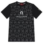 Boys Black Logo T-Shirt, 2, hi-res