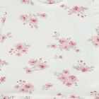 طقم رومبير زهري وأبيض مزين بالزهور للفتيات الصغيرات, 1, hi-res