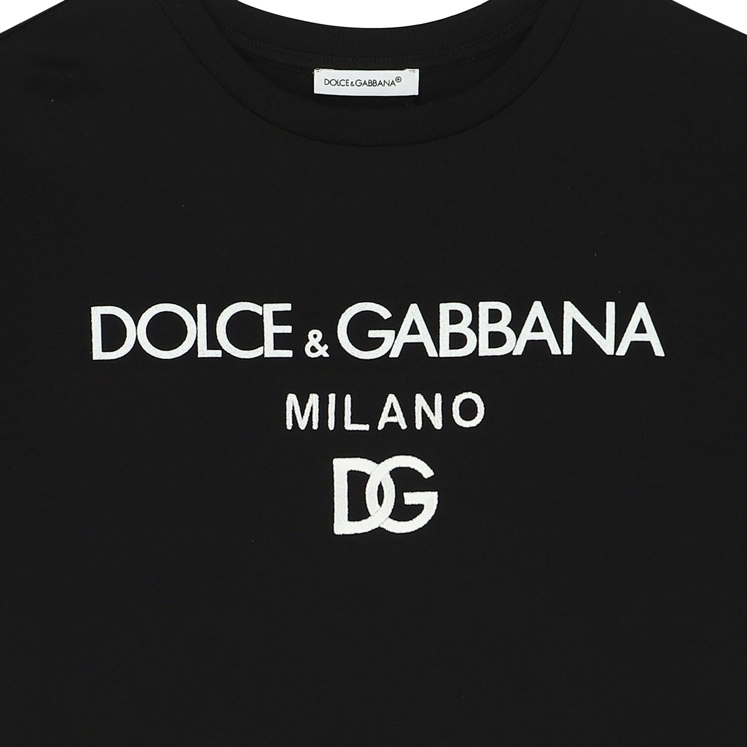 تيشيرت بالشعار باللون الأسود, 1, hi-res