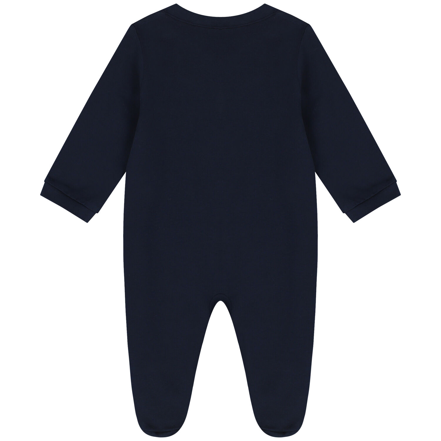 Navy Blue & Gold Logo Babygrow, 1, hi-res