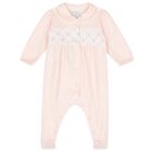 Baby Girls Pink & White Babygrow, 1, hi-res