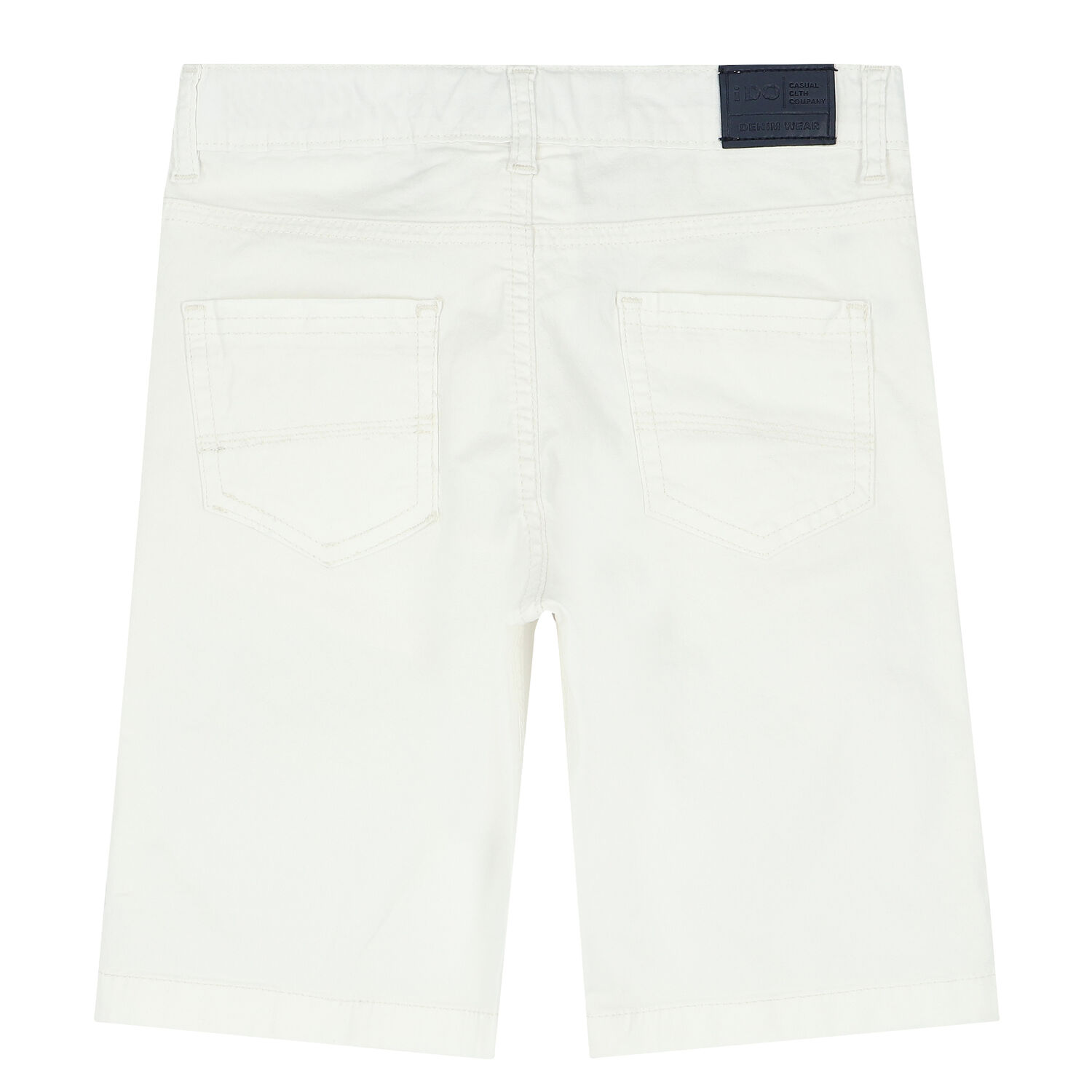 Boys White Chino Shorts, 2, hi-res