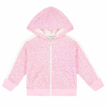 Younger Girls Pink Zip Up Top
