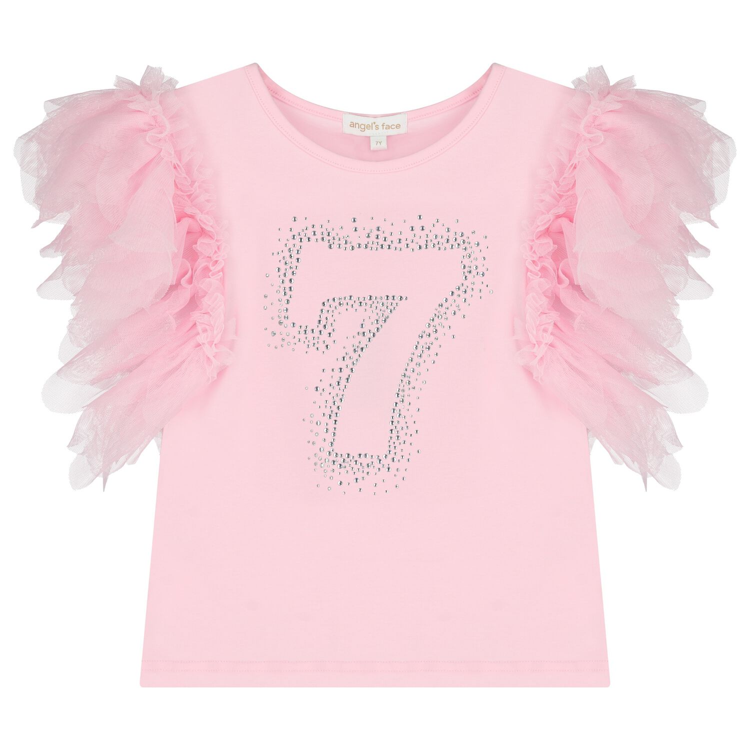 Girls Pink 7th Birthday T-Shirt, 12, hi-res