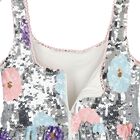 Girls Silver Sequin Dress, 1, hi-res