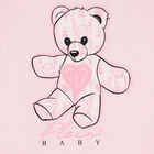 فستان بشعار تيدى باللون العاجى, 1, hi-res