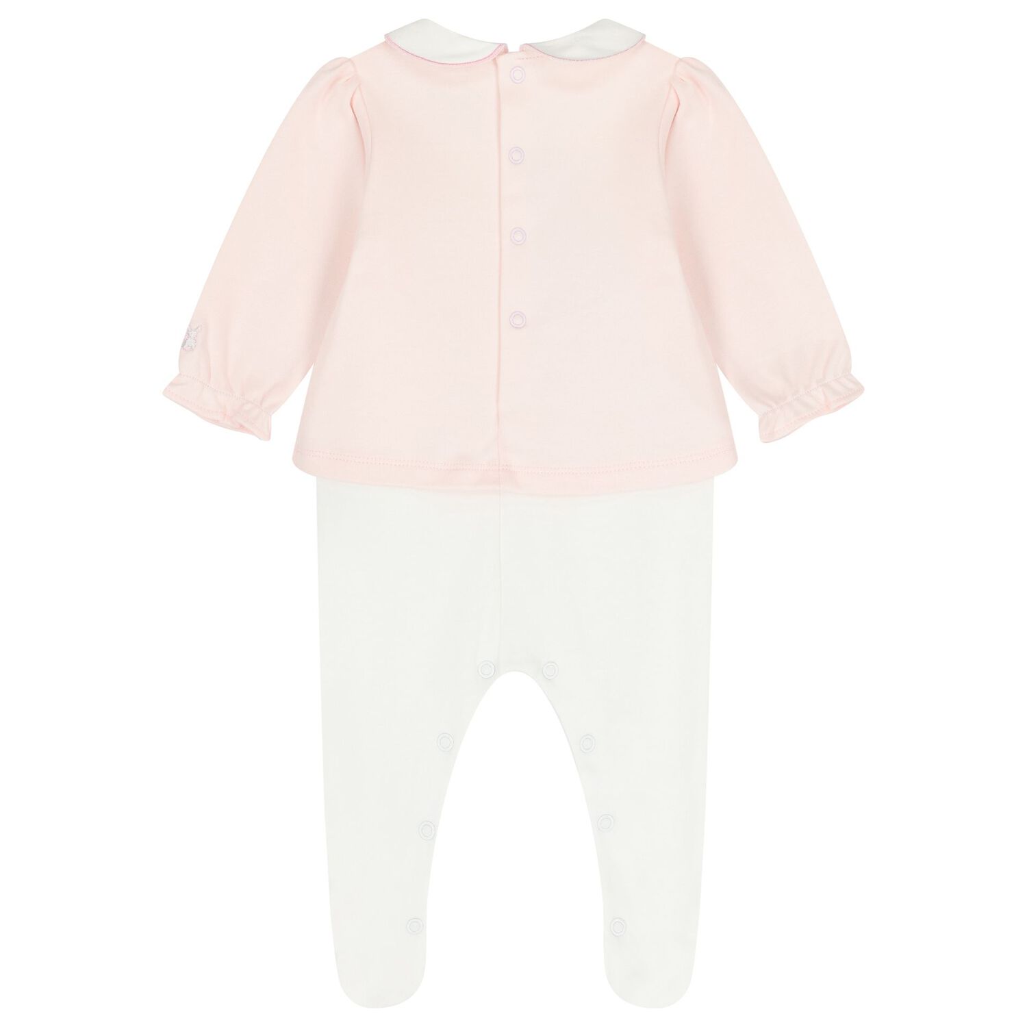 Baby Girls Pink Floral Babygrow Set, 1, hi-res image number null