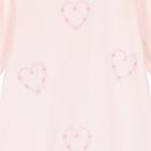 Baby Girls Pink & White Babygrow, 1, hi-res