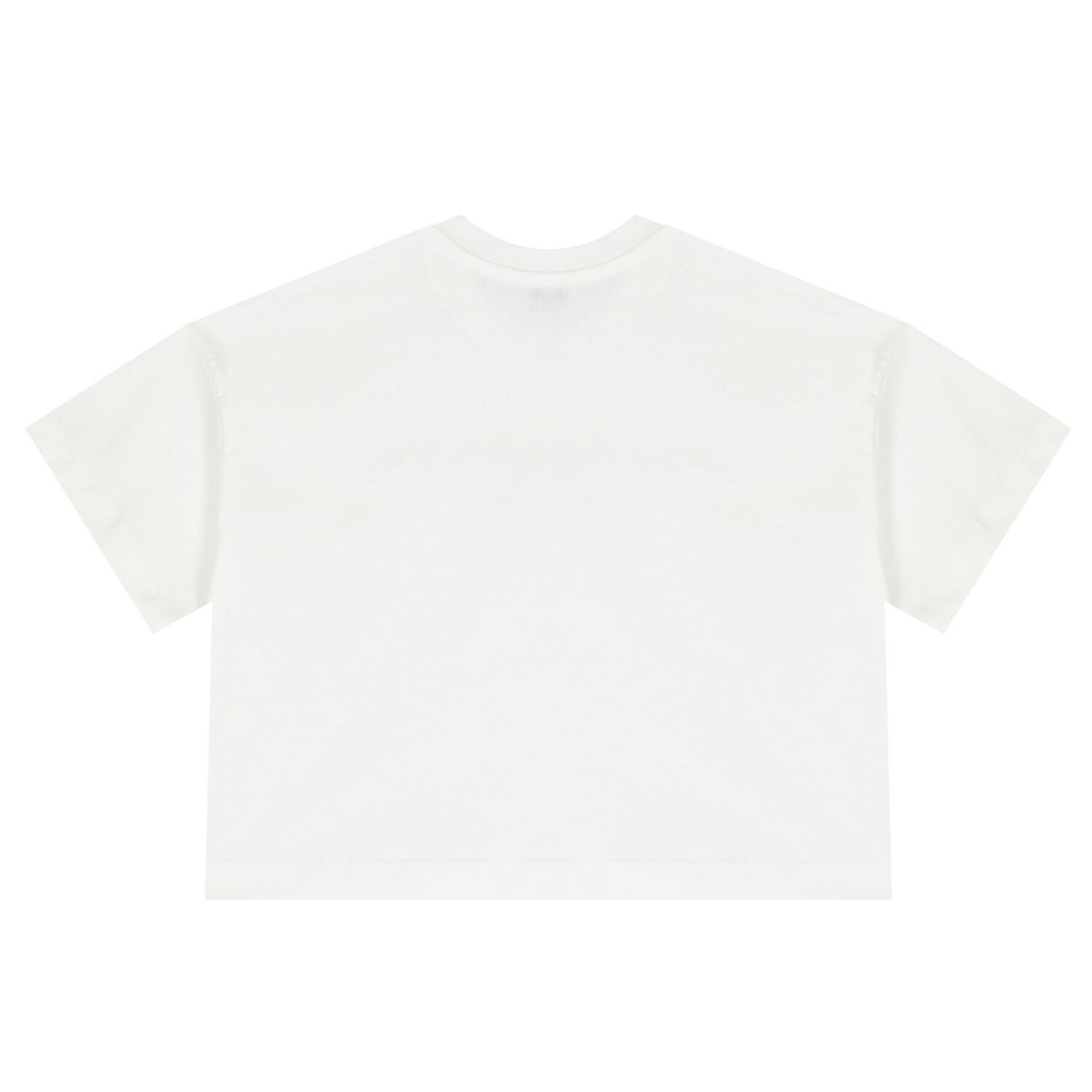 تيشيرت بنات بالشعار باللون الأبيض, 1, hi-res image number null