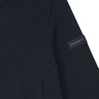 Boys Navy Blue Logo Zip Up Top, 1, hi-res