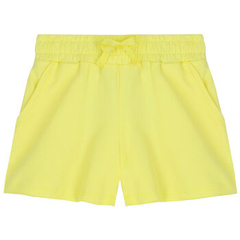 Girls Yellow Jersey Shorts