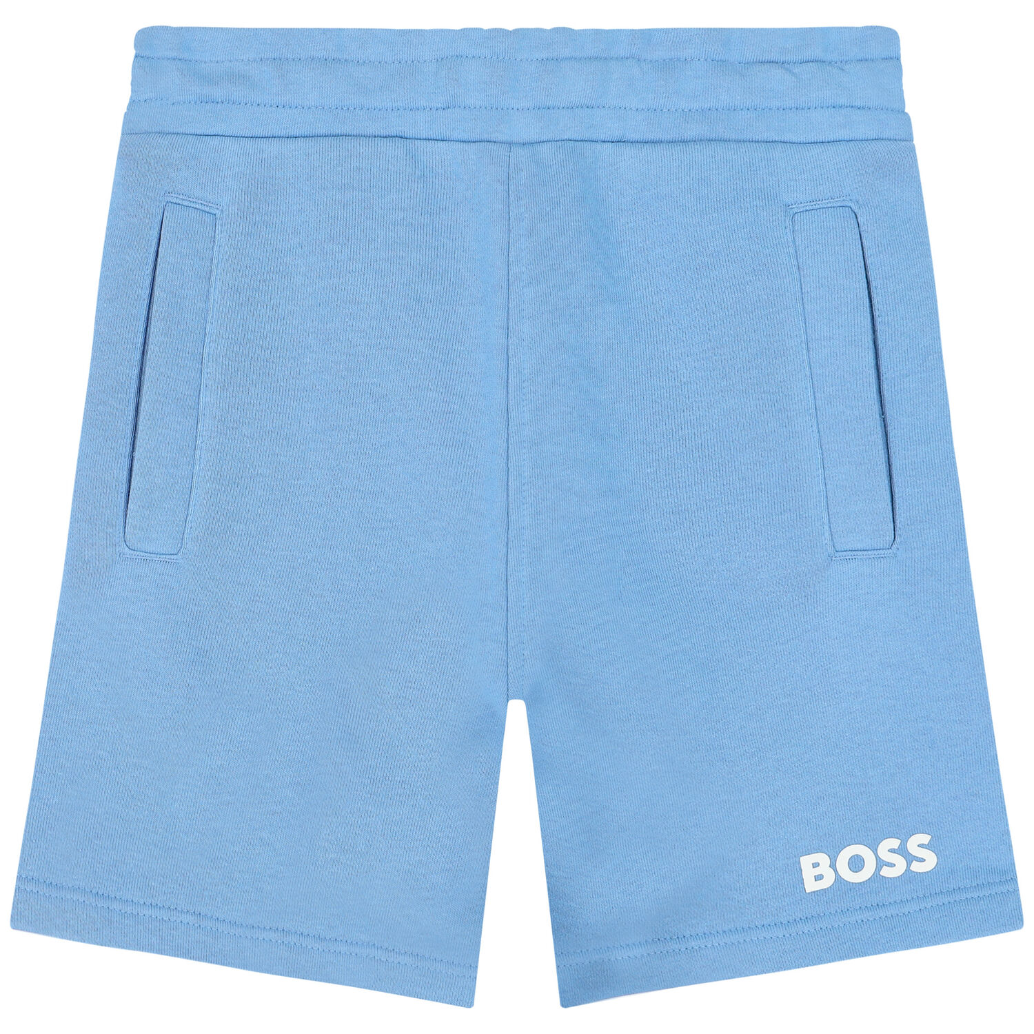 Boys Blue Logo Shorts, 2, hi-res