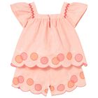 طقم شورت مرجاني للبنات , 1, hi-res