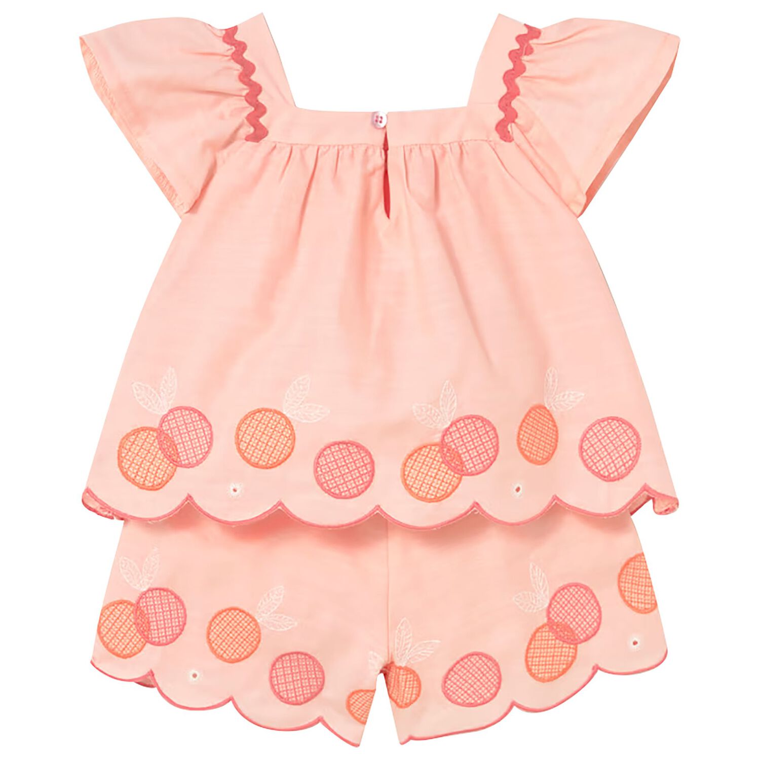 طقم شورت مرجاني للبنات , 1, hi-res