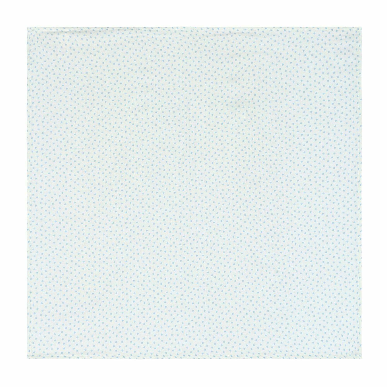 Baby Boys White & Blue Muslin Set (2-Pack), 1, hi-res