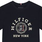 Boys Navy Blue Logo T-Shirt, 1, hi-res