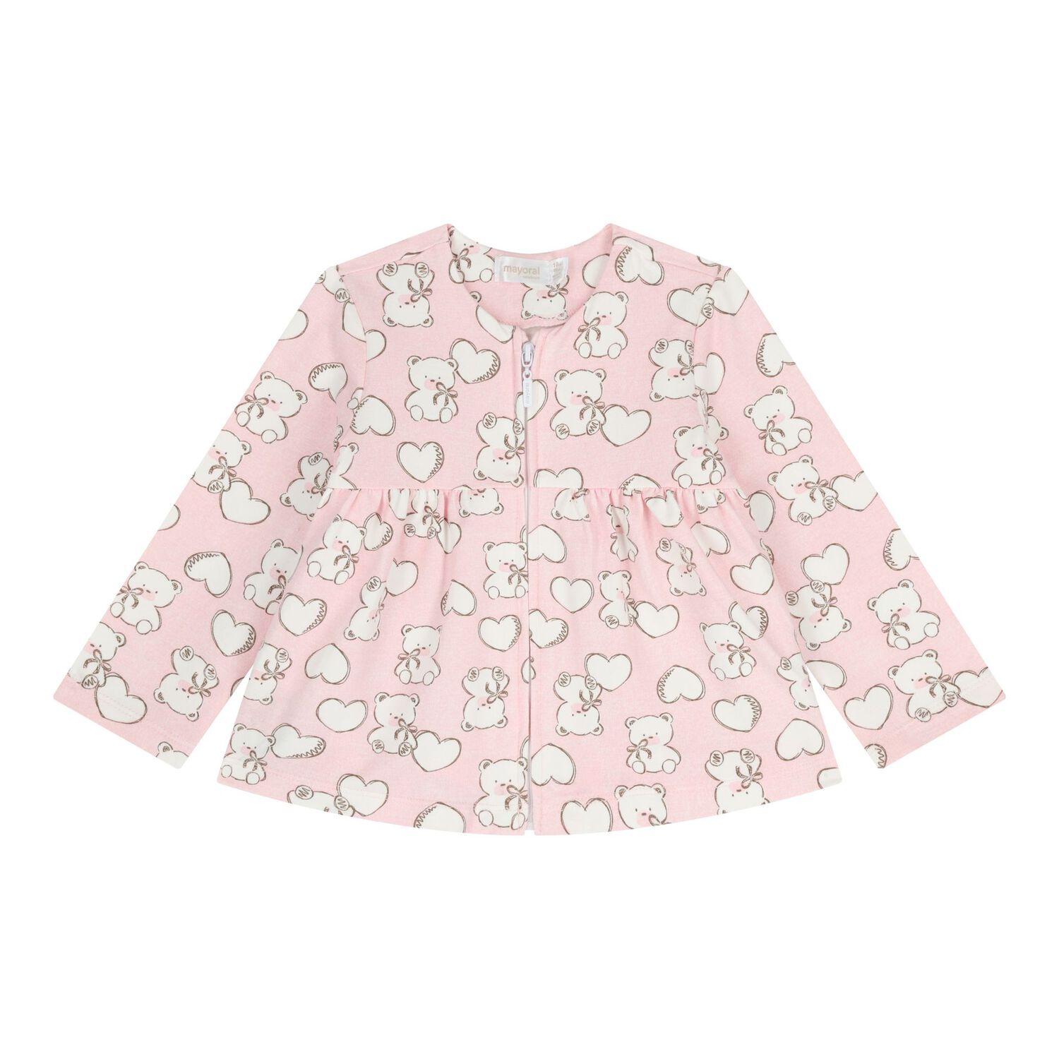 طقم رياضي للبنات باللون الأبيض والوردي ( 3 قطع ) , 1, hi-res