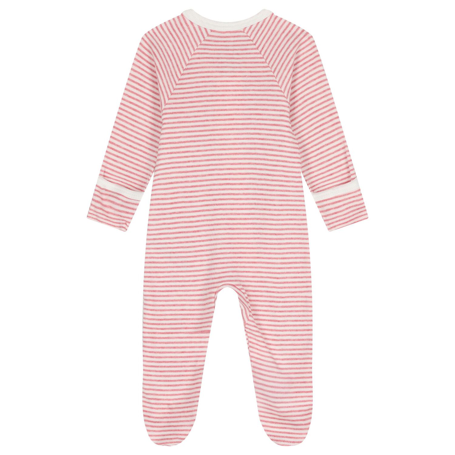 Baby Girls White & Pink Babygrows ( 2 Pack ), 1, hi-res image number null