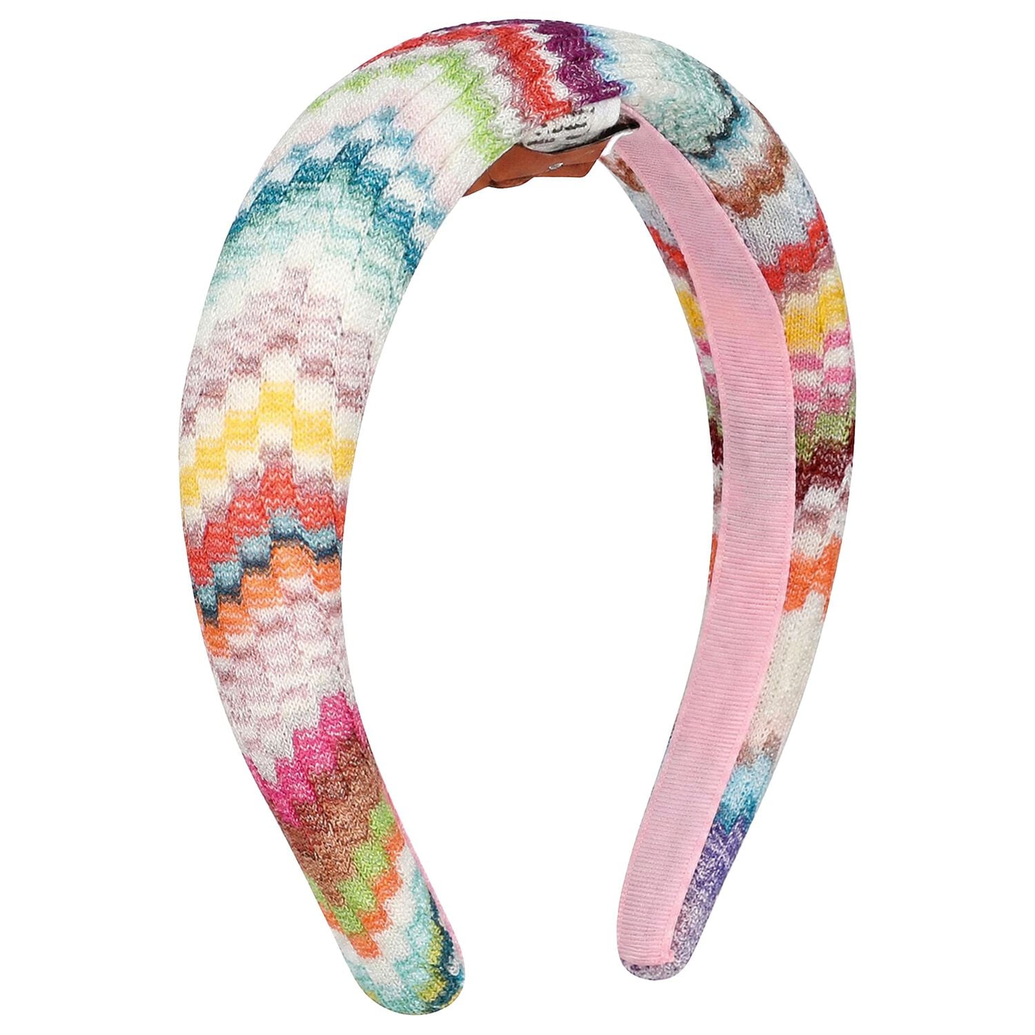 Girls Multi-Coloured Zigzag Headband, 1, hi-res