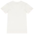 Girls White Logo Dress, 2, hi-res