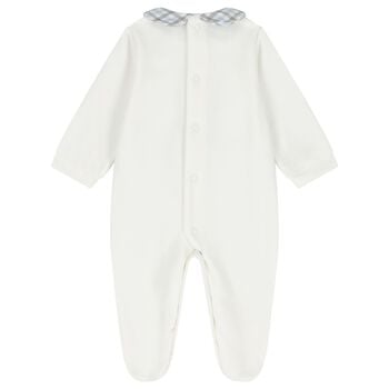 Baby Boys Ivory Teddy Bear Babygrow