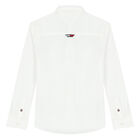 Boys White Logo Shirt, 1, hi-res