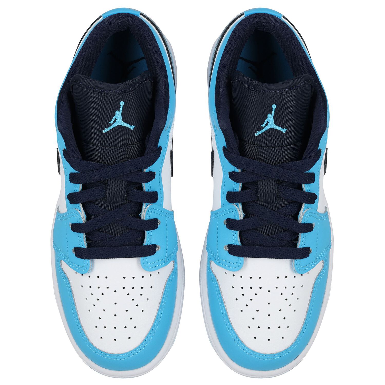 Blue & White Air Jordan 1 Low Trainers, 11, hi-res