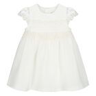 Baby Girls White Lace Dress Set, 1, hi-res