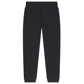Girls Black Logo Joggers