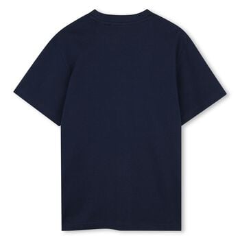 Boys Navy Blue Logo T-Shirt 