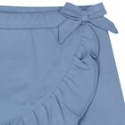 Girls Blue Ruffled Skirt, 1, hi-res