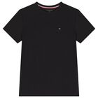 Boys Black & White Cotton Logo T-Shirts ( 2-Pack ), 1, hi-res