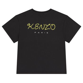 تيشيرت بشعار النمر باللون الأسود