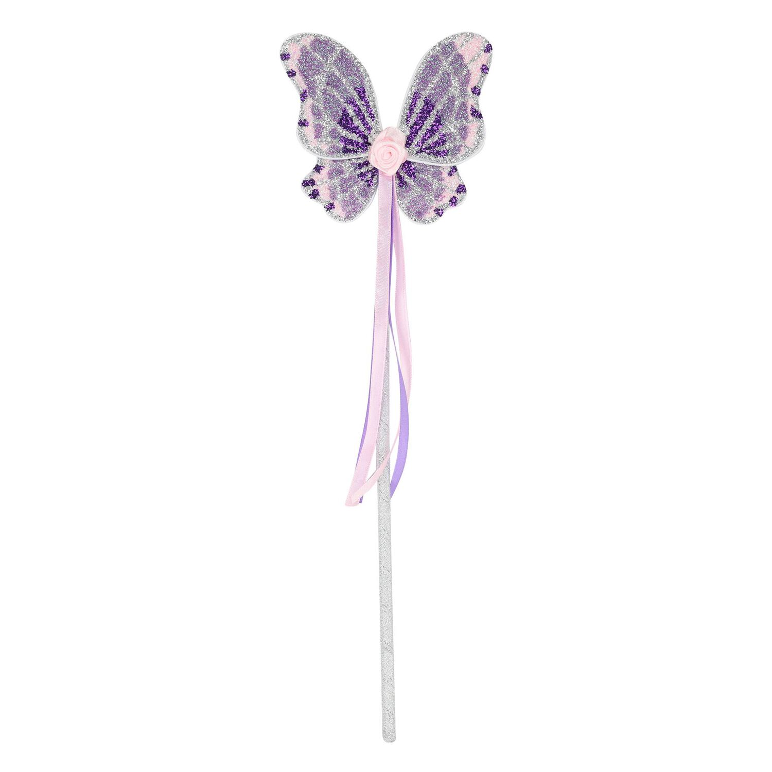 Girls Purple Wings & Wand Set, 1, hi-res image number null