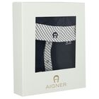 Baby Boys Navy Blue Logo Babygrow Gift Set, 2, hi-res