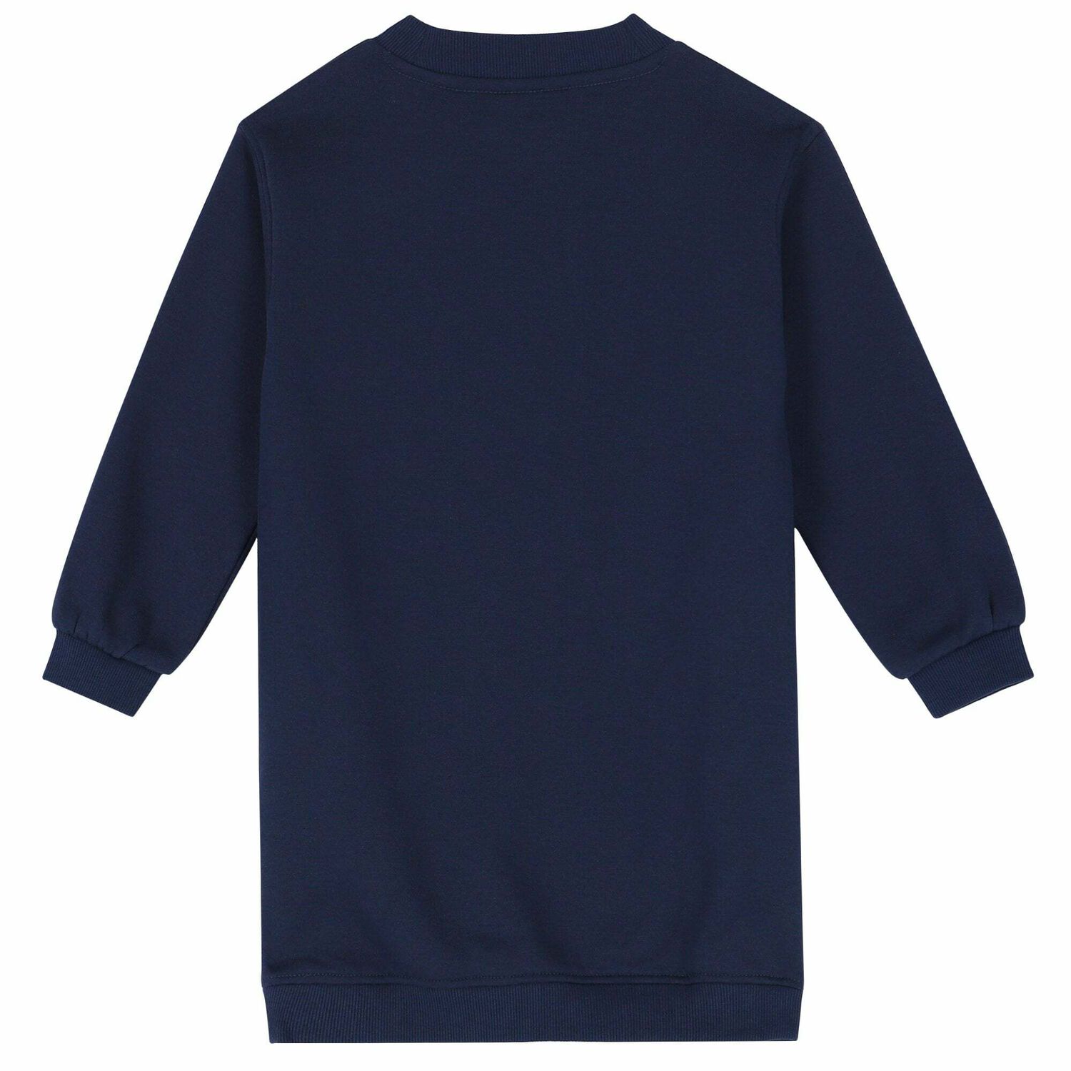 فستان سويت شيرت بالشعار باللون الكحلى, 1, hi-res image number null