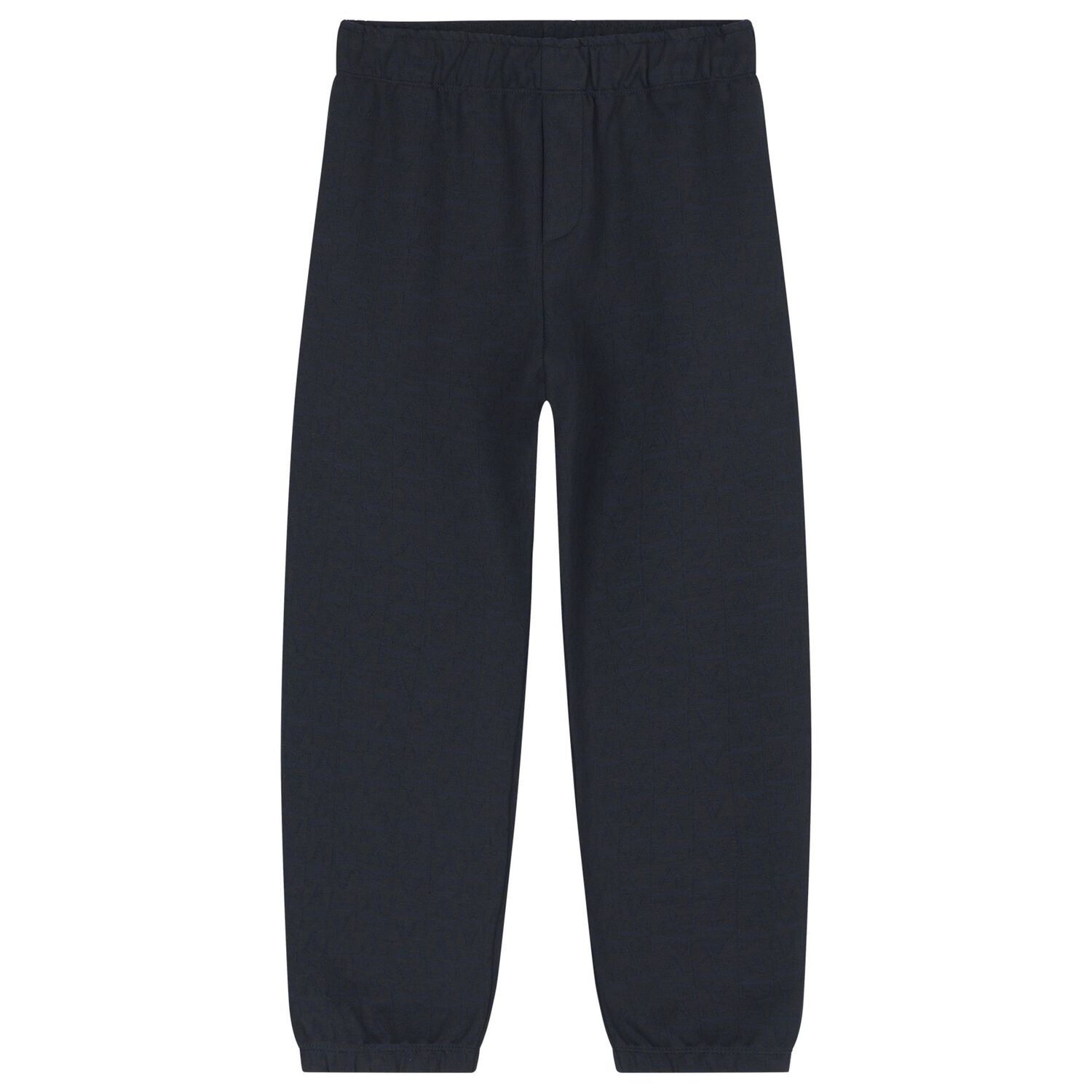 Boys Navy Blue Jacquard Logo Tracksuit, 1, hi-res