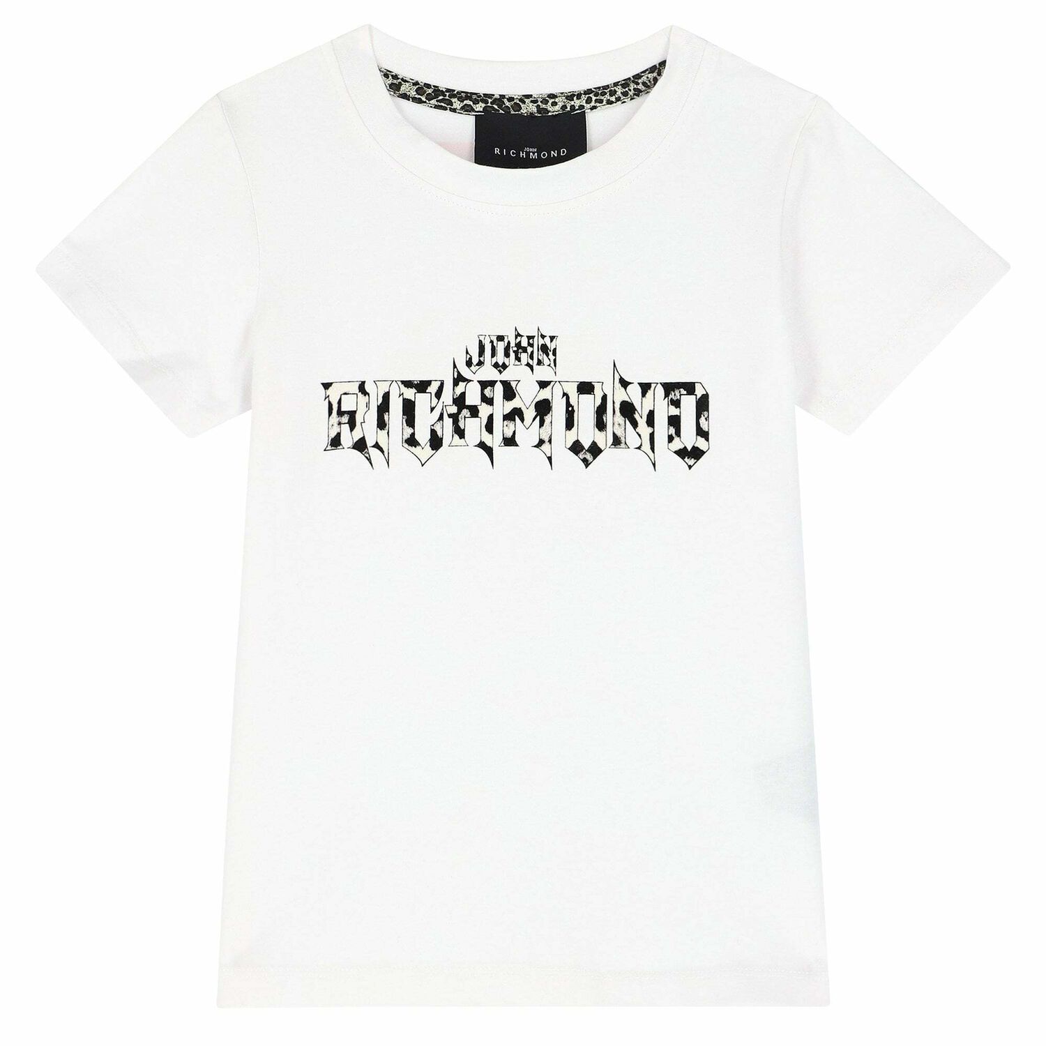 تيشيرت بالشعار باللون الابيض للبنات, 1, hi-res image number null