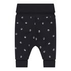 Baby Boys Black & White Logo Reversible Trousers Set, 1, hi-res