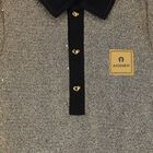 Girls Black & Gold Logo Dress, 1, hi-res