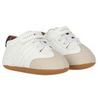 Baby Boys Ivory Logo Pre Walker Shoes, 1, hi-res