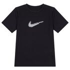 Boys Black Logo Dri-Fit T-Shirt, 1, hi-res