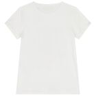 تيشيرت بنات بشعار تيدى بير باللون الابيض , 1, hi-res