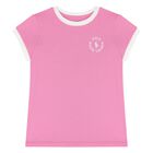 Girls Pink Cotton Logo T-Shirt, 1, hi-res