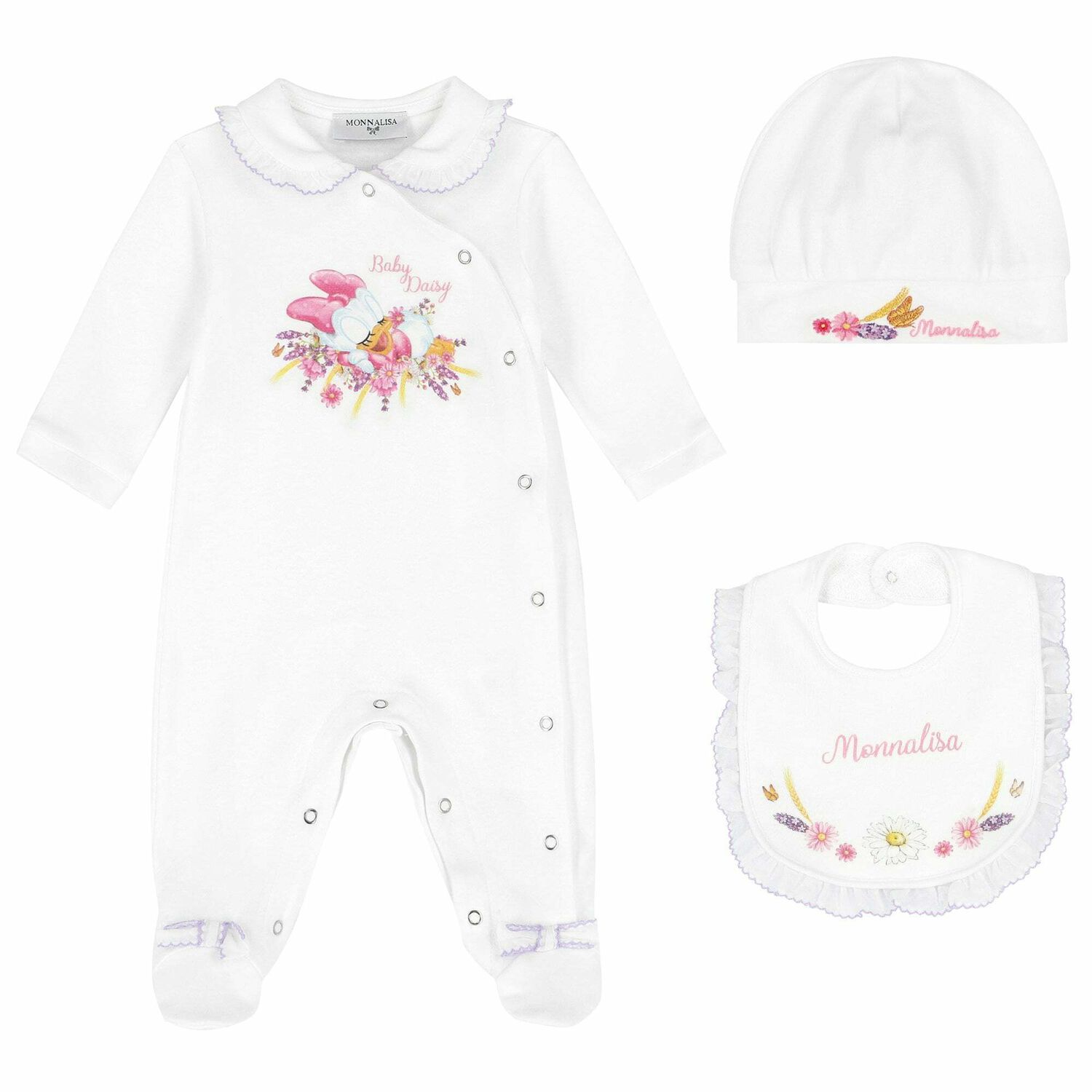 طقم افرول باللون الابيض للبنات, 1, hi-res