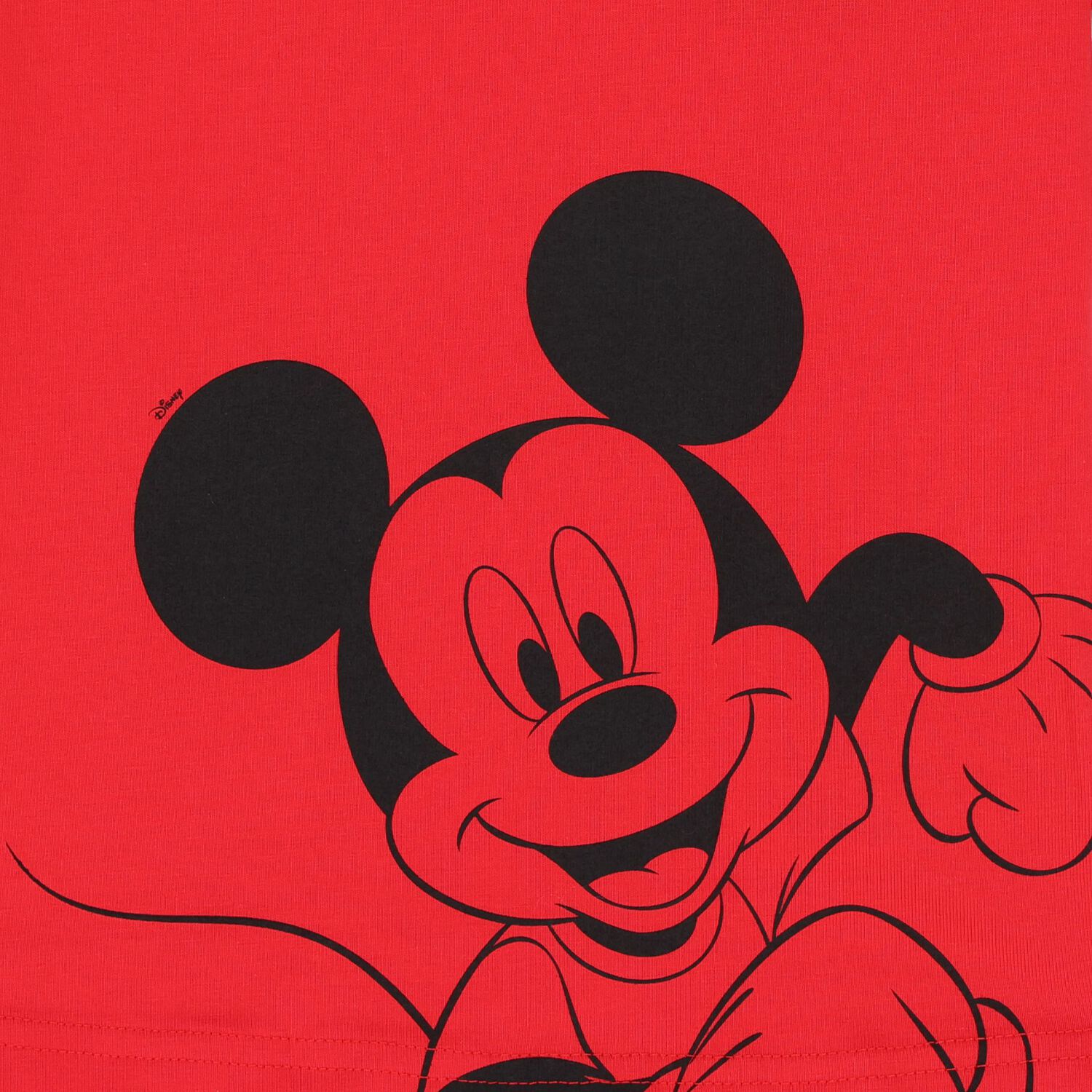 Younger Boys Red Disney Mickey Mouse T-Shirt, 1, hi-res